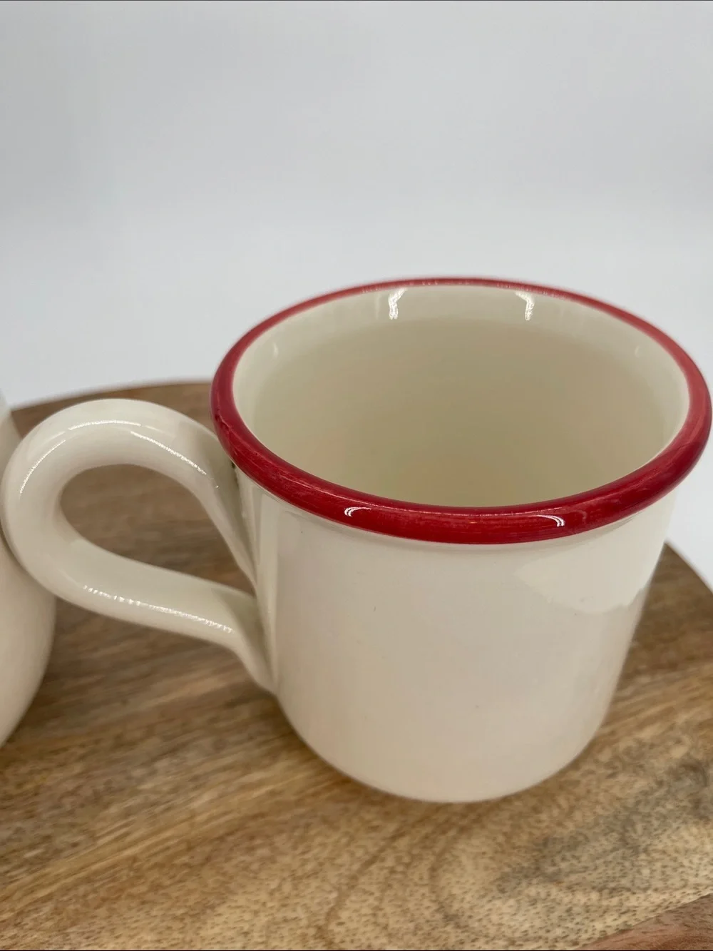 Sur La Table Jacques Pepin Rooster Collection Discontinued Earthenware Mugs-Two
